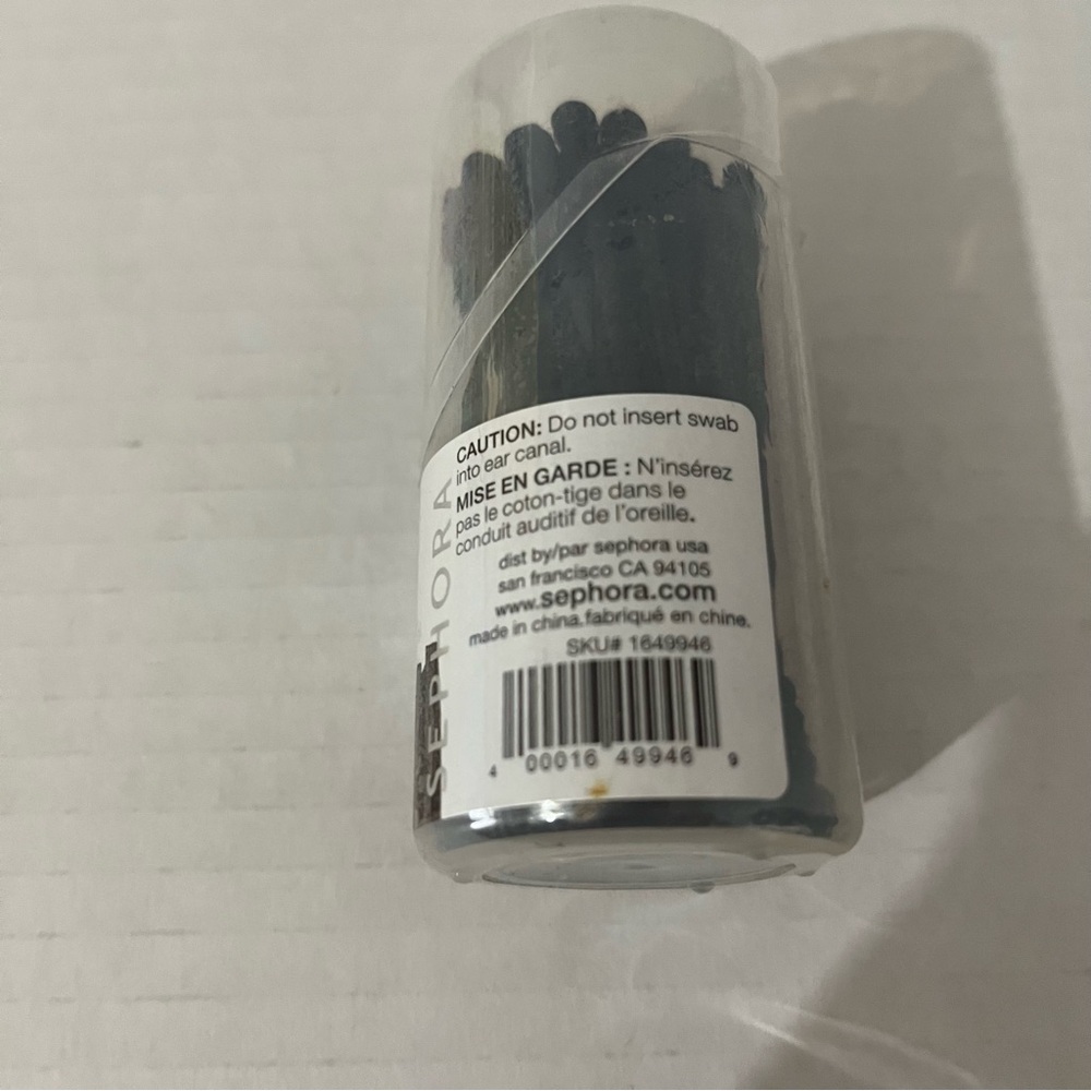 Sephora Black Swab Set Charcoal detox 30 swabs New - Picture 3 of 6